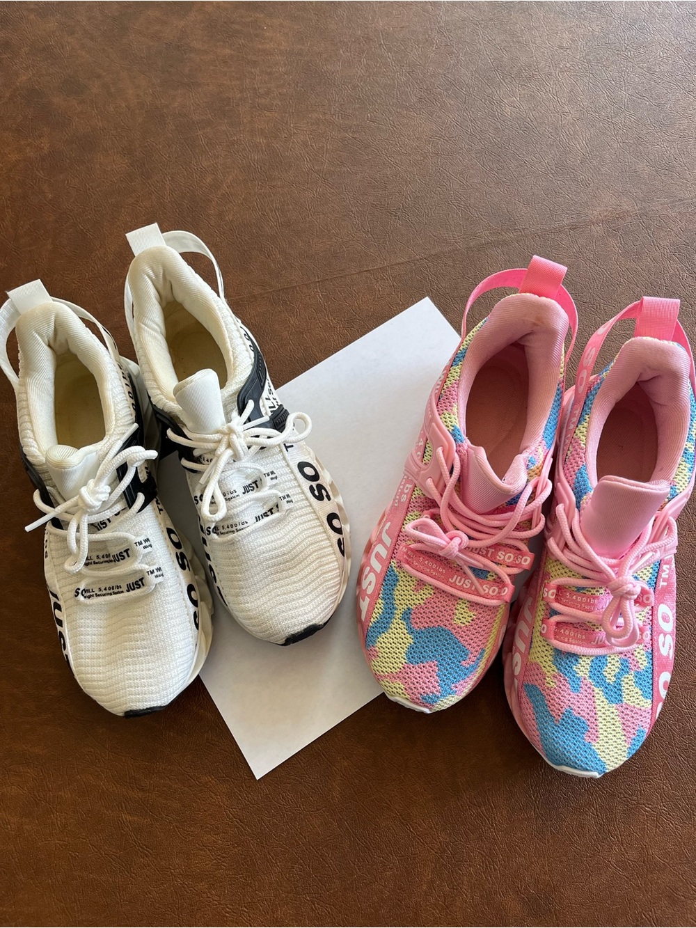 2 Pairs Just So So Sneakers -Excellent Condition